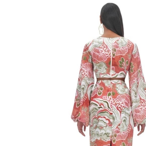 Andrea Iyamah Behati crop top in mushroom - Picture 4 of 10